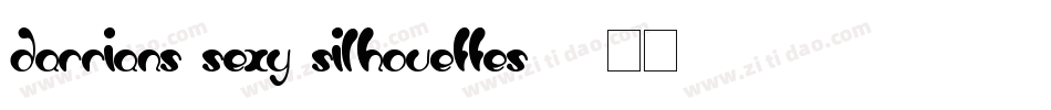 Darrians Sexy Silhouettes 3字体转换